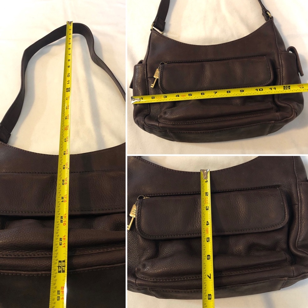 Vintage Leather Fossil Shoulder Bag - Picture 7 of 7